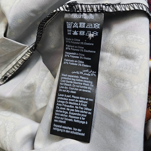 City Chic Black Floral Midi Dress, Plus Size 20 - Picture 10 of 10